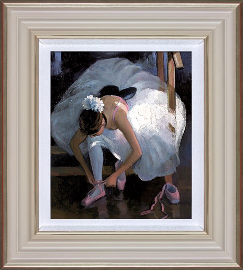 The Pink Slipper by Sherree Valentine Daines - Framed Canvas on Board