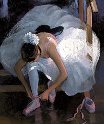The Pink Slipper by Sherree Valentine Daines - Canvas on Board sized 9x11 inches. Available from Whitewall Galleries